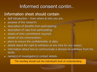 Ethical issues in research 2 | PPT