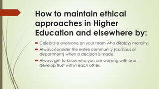 Ethical leadership