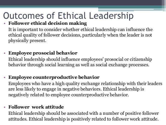 Ethical Leadership