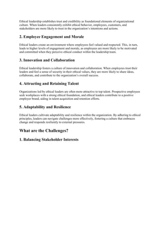 Ethical Leadership: Navigating the Moral Compass in Today's ...