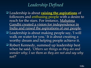 Ethical Leadership & Mahatma Gandhi | PPT