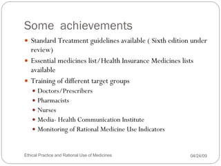 Ethical practice and rational use | PPT