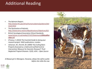 Ethical practice in One Health research