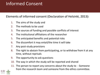 Ethical practice in One Health research