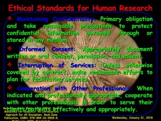 Ethical principles in research | PPT