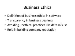 Ethics Software Development Ethical_Standards_Software_Development.pptx