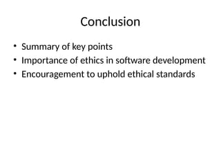 Software Developer Ethics Ethical_Standards_Software_Development.pptx