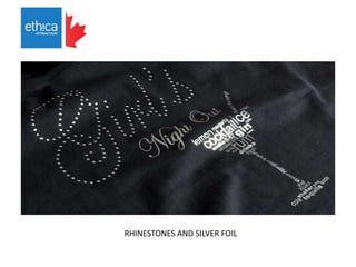 RHINESTONES AND SILVER FOIL
 