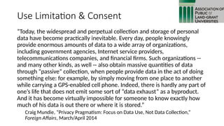 Ethical Use of Data - still more questions than answers | PPTX