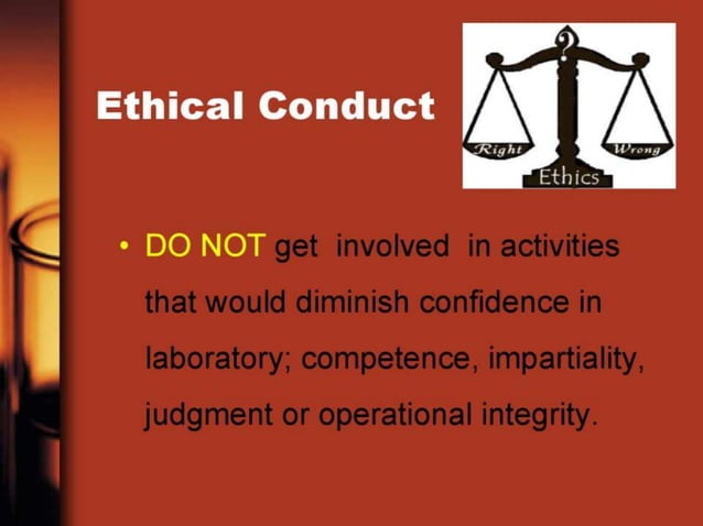 Laboratory Ethics | PPTX | Blood Disorders | Diseases and Conditions
