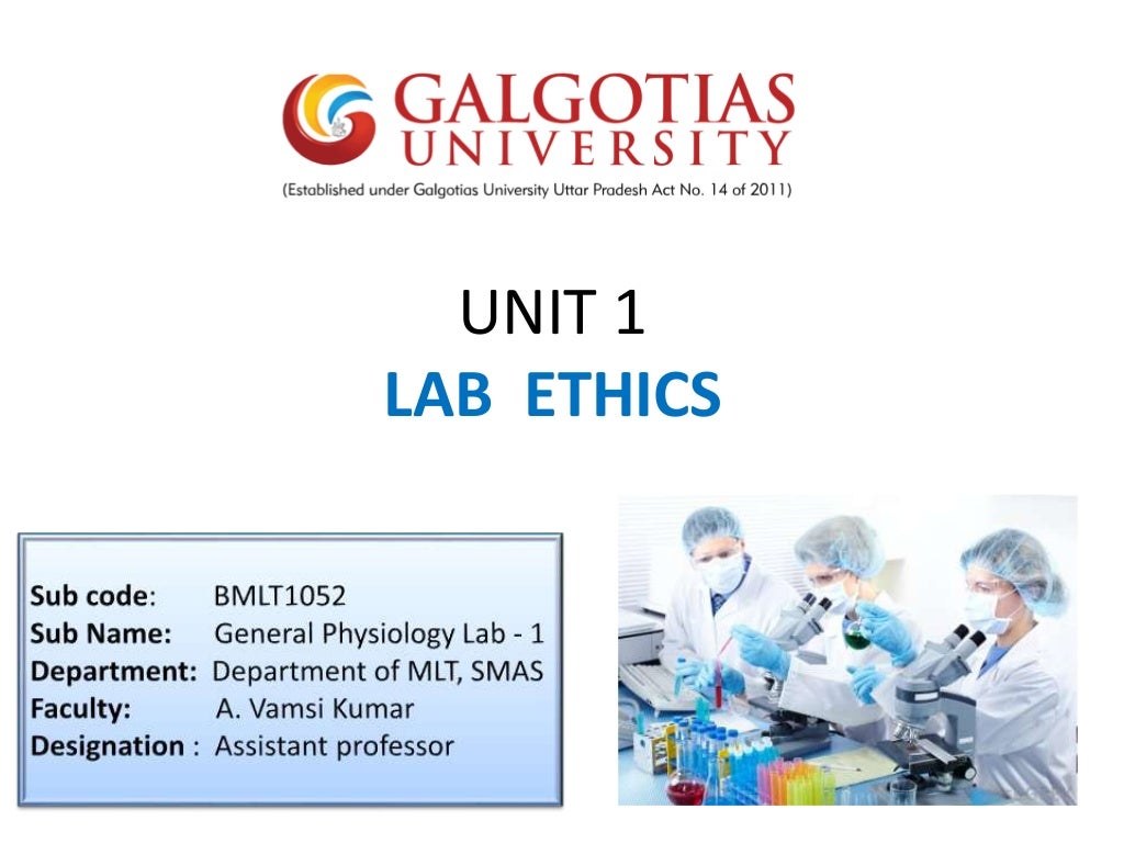 Laboratory Ethics