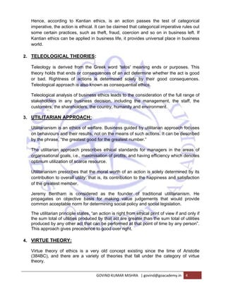 Ethics Governance And Sustainability