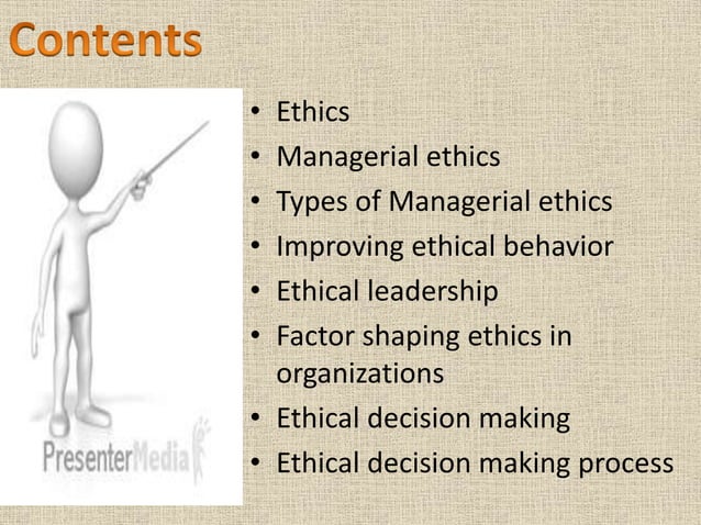 Importance Of Ethics In Management Ethics in management