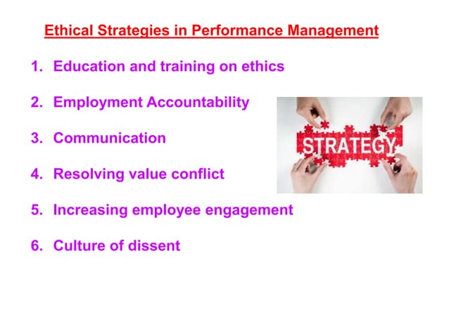 Ethics in Performance Management | PPT