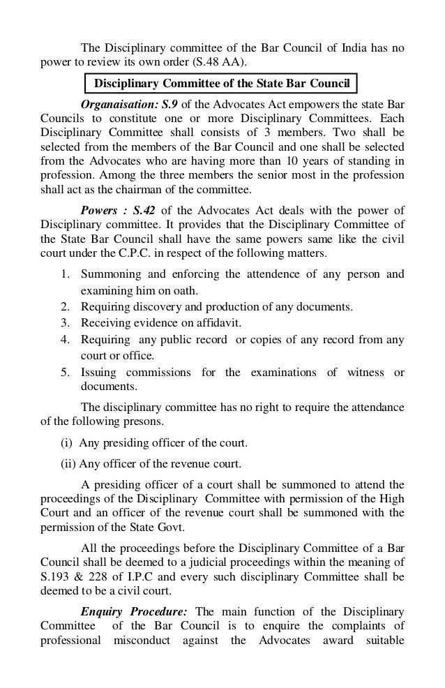 bar council disciplinary board