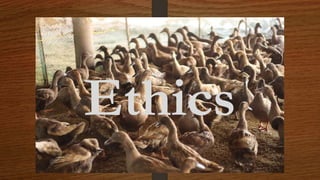 Ethics
 