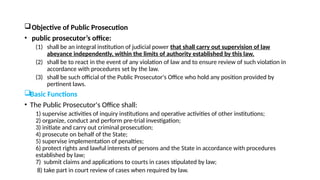 Basic Prosecution Course Ethics of Public Prosecutors -Lecture not | PPTX