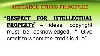 Research Ethical Standards and Principles | PPTX