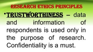 Research Ethical Standards and Principles | PPTX