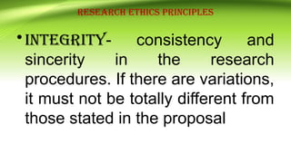 Research Ethical Standards and Principles | PPTX