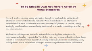 Utilizing Morality ETHICS: Freedom as Foundation for Moral Acts | PPTX