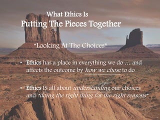 Ethics For Emerging Generations  Sample