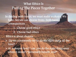 Ethics For Emerging Generations  Sample