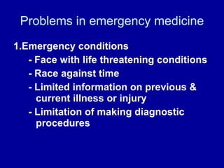 Emergency Problem Ethics in Emergency Medicine | PPT