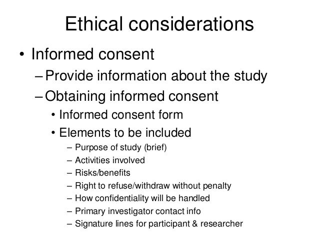Dissertation ethical considerations