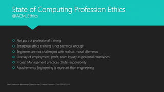 Ethics of Analytics and Machine Learning | PPTX