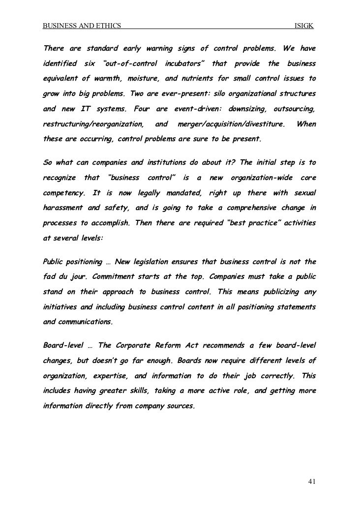 essay about ethics