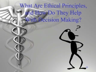 What Are Ethical Principles,
and How Do They Help
With Decision Making?
35
 