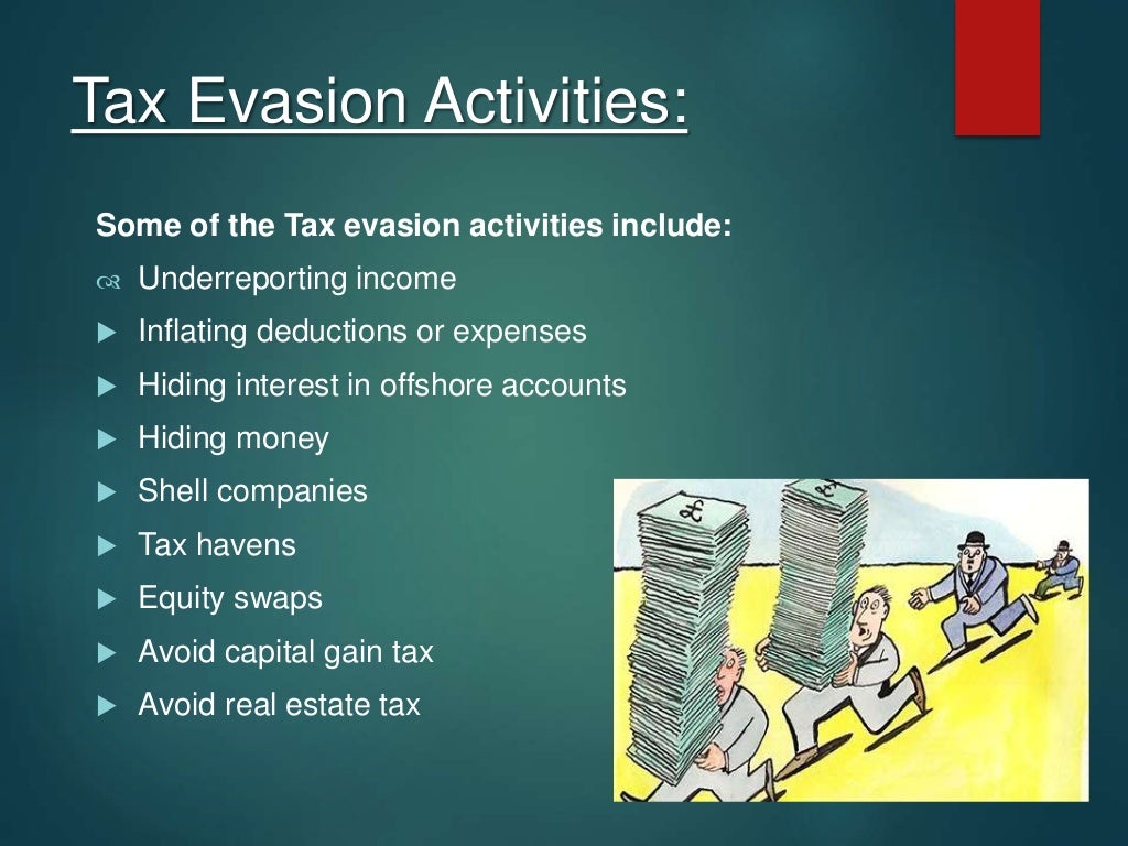 Ethical issues in tax evasion ppt
