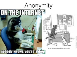 Anonymity
27
 