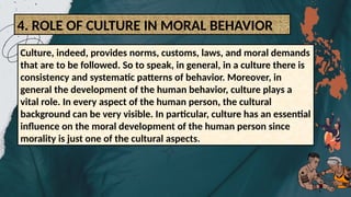 ETHICS moral culture and moral agent topic | PPTX