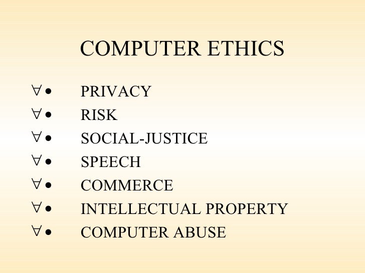 importance of computer ethics pdf