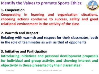 Ethics and decision making | PPTX | Soccer | Sports