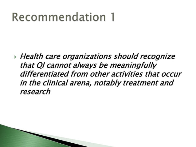 Ethics and quality improvement | PPTX