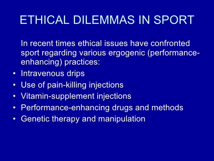 Ethics And Sport