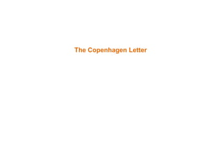 The Copenhagen Letter
 