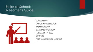 Ethics at school (week 6 team) (1) | PPTX