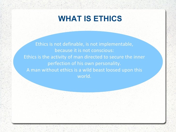 what is work ethics