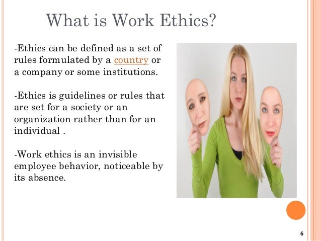 what is work ethics