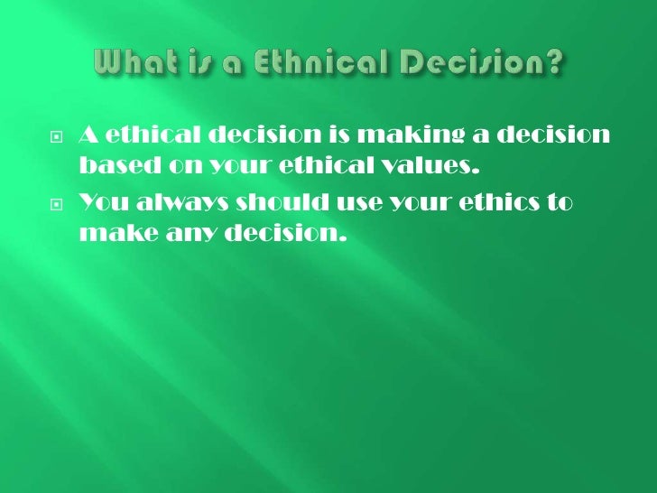 Ethics &amp; character