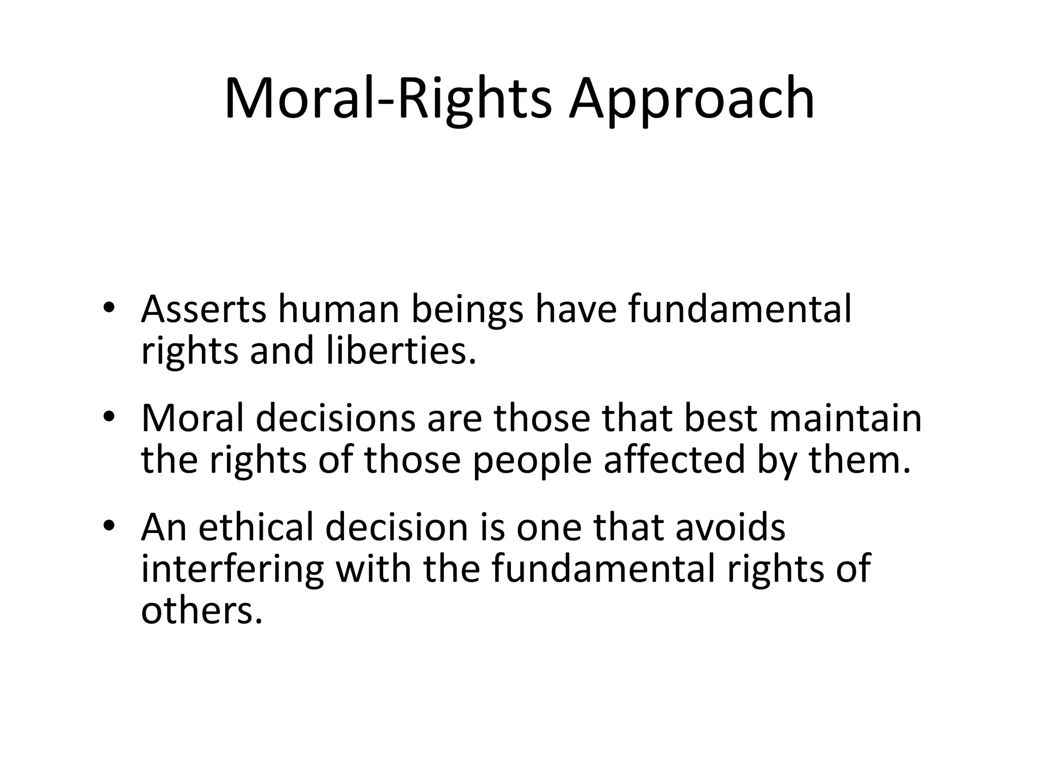 Individualism Approach 