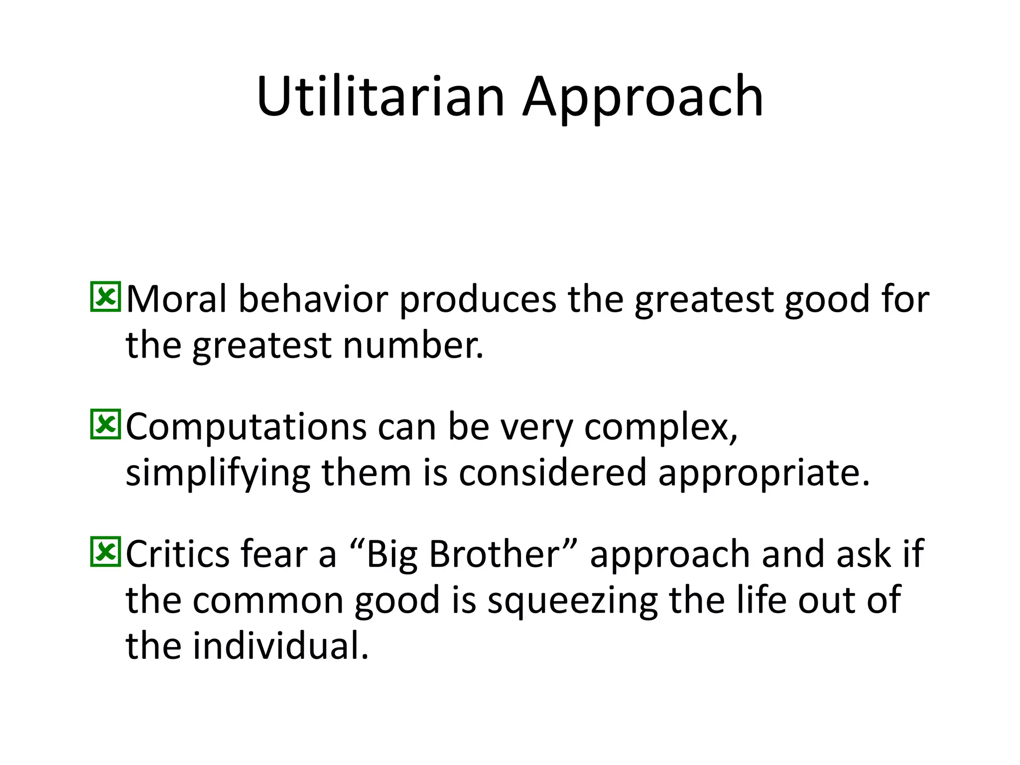 The organization versus society as a whole.