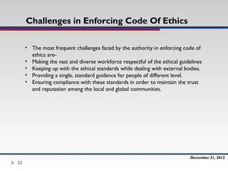 STATE OF ETHICS AND ETHICAL PRACTICES IN CHEVRON | PPT