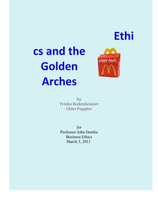 Ethics and the Golden Arches