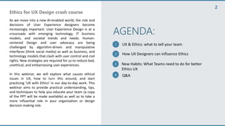 Ethics for ux crash course