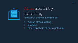 Ethics for ux crash course